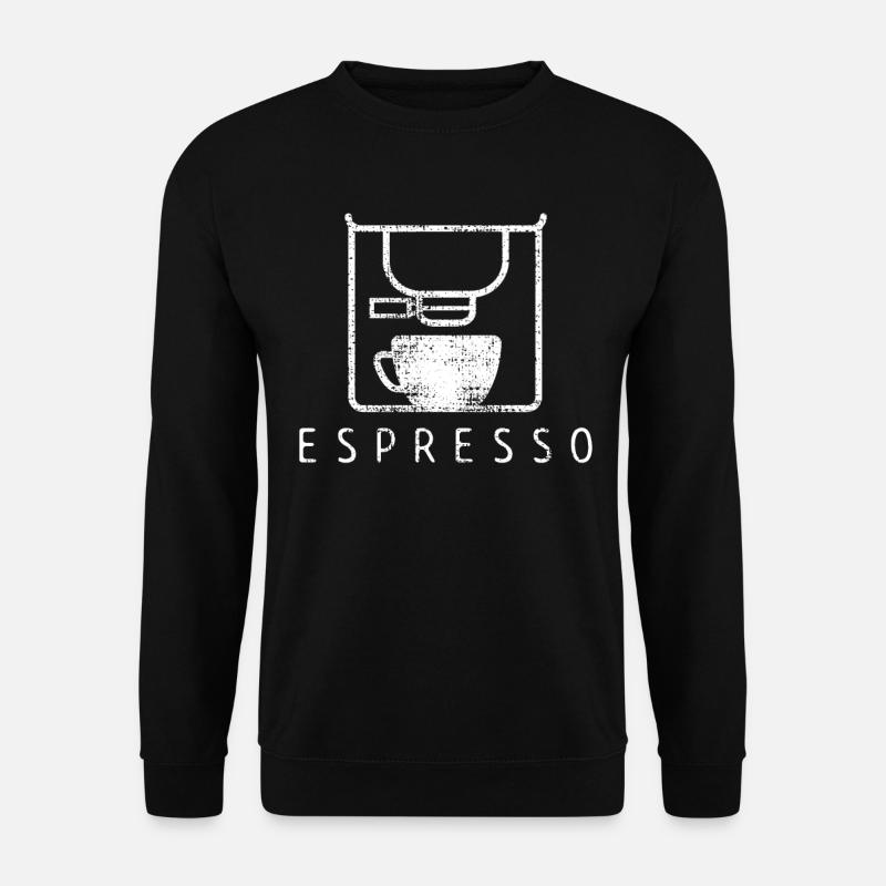 Kaffee Espresso - Unisex Pullover - Schwarz