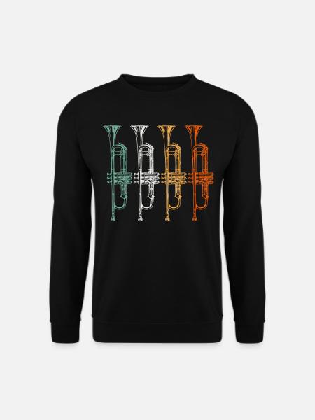 Trompete - Unisex Pullover - Schwarz