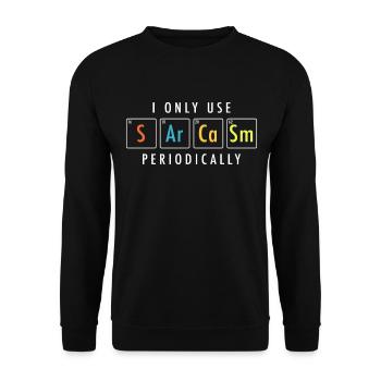sarcasm - Unisex Sweatshirt - black - Front - Alina (178cm) & Michal (187cm)