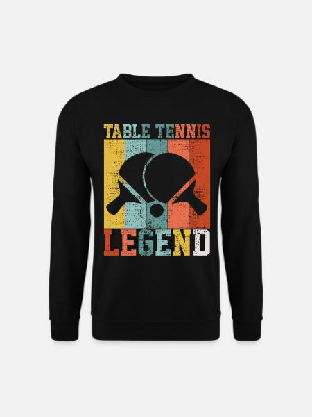 Tischtennis Spieler Legende - Unisex Pullover - Schwarz