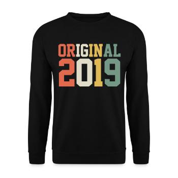 Original 2019 2019 2019 - Unisex Pullover - Schwarz - Vorne - Alina (178cm) & Michal (187cm)