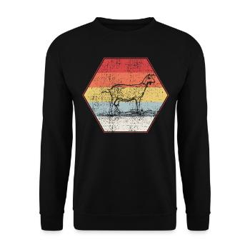GOAT - Sweat-shirt Unisexe - noir - Devant - Alina (178cm) & Michal (187cm)