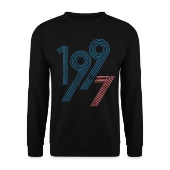 1997 - Unisex Sweatshirt - black - Front - Alina (178cm) & Michal (187cm)