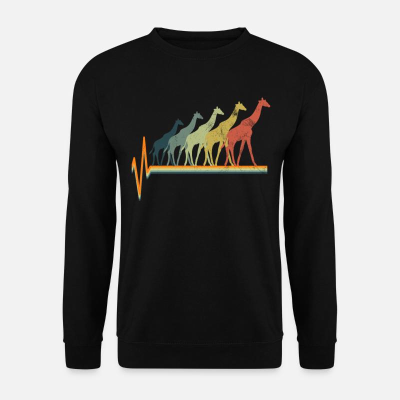 Giraffe - Unisex Pullover - Schwarz