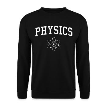 physics - Unisex Sweatshirt - black - Front - Alina (178cm) & Michal (187cm)
