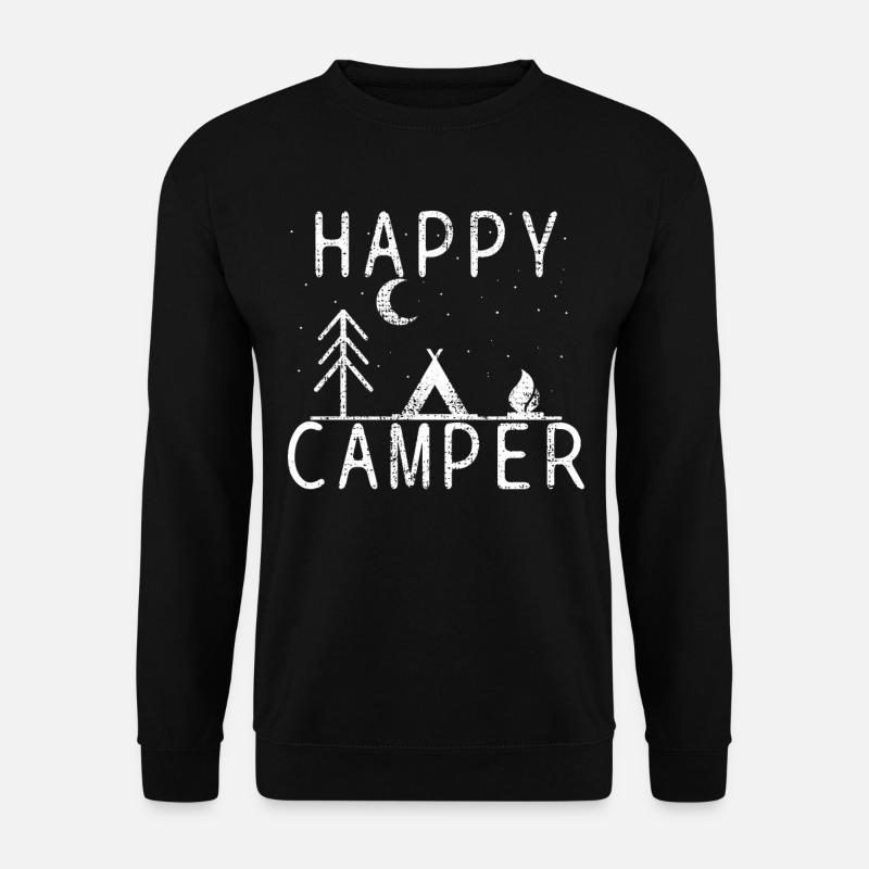 Camping - Unisex Pullover - Schwarz