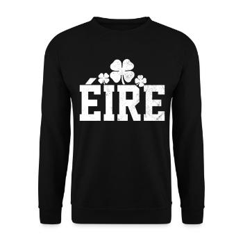Shamrock Gloverleaf Eire - Unisex Pullover - Schwarz - Vorne - Alina (178cm) & Michal (187cm)