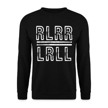 Drummer drummer drummer - Unisex Sweatshirt - black - Front - Alina (178cm) & Michal (187cm)