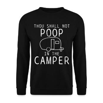 Camping Quote Funny - Unisex Sweatshirt - black - Front - Alina (178cm) & Michal (187cm)