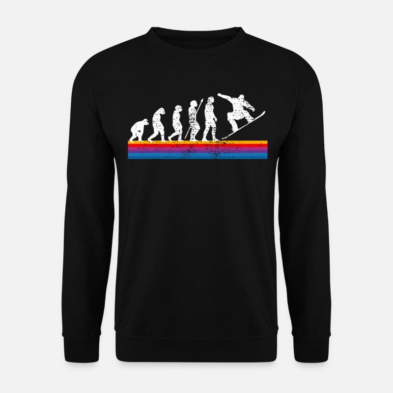 Snowboard Evolution - Unisex Sweatshirt - black