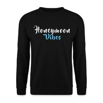 HONEYMOON SHIRT - Unisex Sweatshirt - black - Front - Alina (178cm) & Michal (187cm)