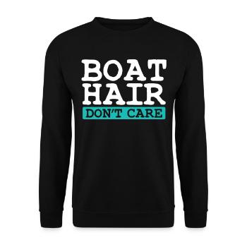 Boot - Unisex Pullover - Schwarz - Vorne - Alina (178cm) & Michal (187cm)