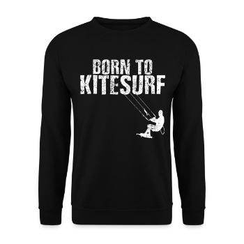 Kitesurfer - Unisex Pullover - Schwarz - Vorne - Alina (178cm) & Michal (187cm)