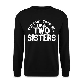 Soeurs Deux Grands Petits Moyen - Sweat-shirt Unisexe - noir - Devant - Alina (178cm) & Michal (187cm)