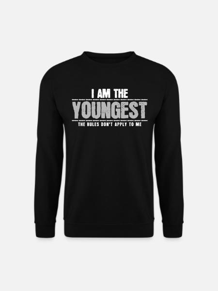 Youngest sibling - Unisex Sweatshirt - black
