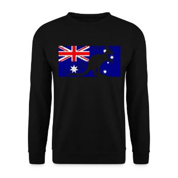 KANGAROO Australie T-shirt - Sweat-shirt Unisexe - noir - Devant - Alina (178cm) & Michal (187cm)