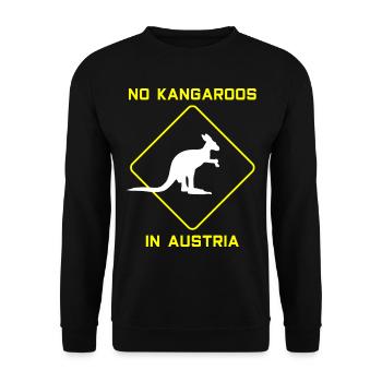 Kangaroo Kangaroo - Unisex Sweatshirt - black - Front - Alina (178cm) & Michal (187cm)