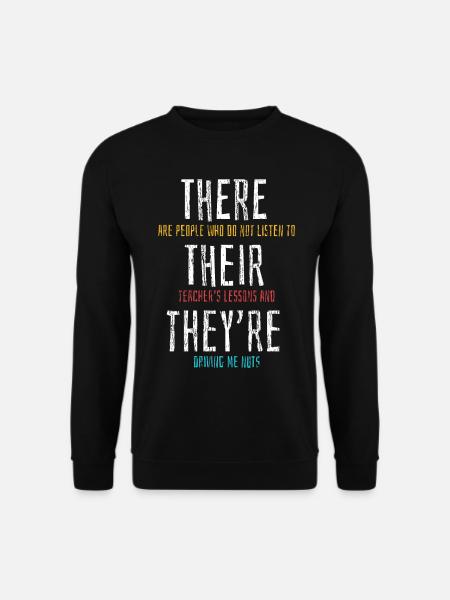 Englischlehrer für Grammatik - Unisex Pullover - Schwarz