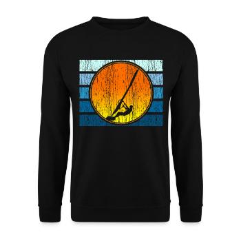 Coucher de soleil - Sweat-shirt Unisexe - noir - Devant - Alina (178cm) & Michal (187cm)