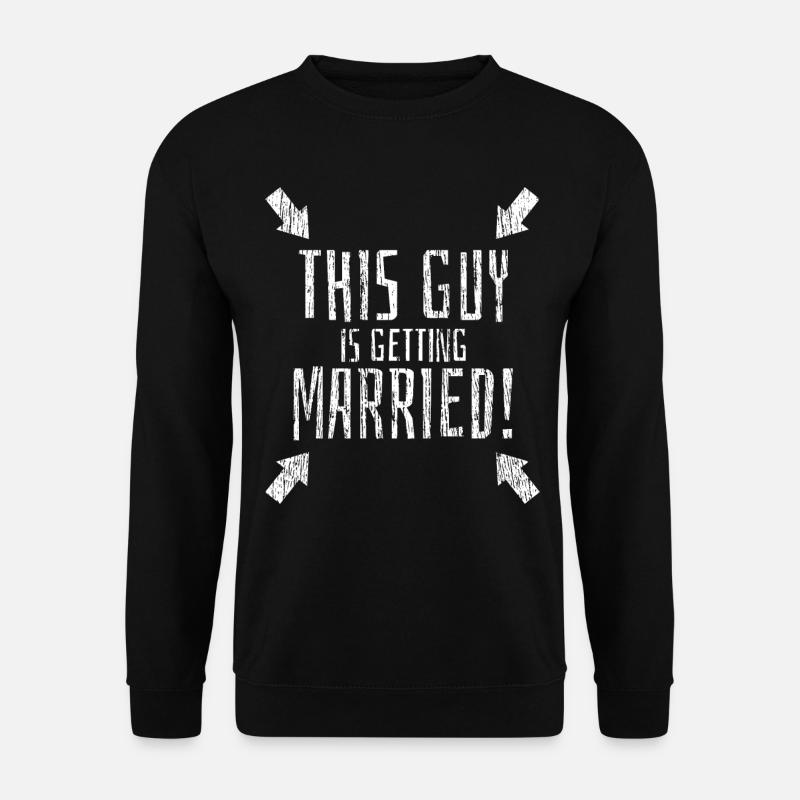 Bräutigam der Hochzeits-Mitteilung - Unisex Pullover - Schwarz