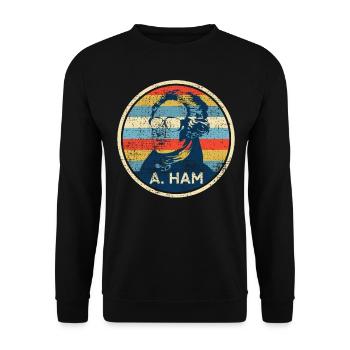 Alexander Hamilton - Sweat-shirt Unisexe - noir - Devant - Alina (178cm) & Michal (187cm)