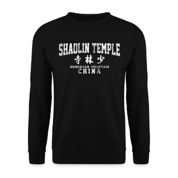 Shaolin Temple China Kampfkunst - Unisex Pullover - Schwarz - Vorne - Alina (178cm) & Michal (187cm)