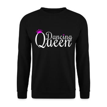 Dancing queen dance dancer - Unisex Sweatshirt - black - Front - Alina (178cm) & Michal (187cm)
