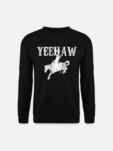 Horse Rding Yeehaw - Unisex Sweatshirt - black