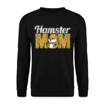 hamster - Unisex Sweatshirt - black - Front - Alina (178cm) & Michal (187cm)