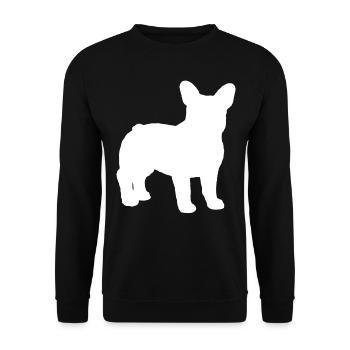 Bulldog français - Sweat-shirt Unisexe - noir - Devant - Alina (178cm) & Michal (187cm)