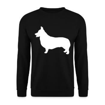 Corgi - Sweat-shirt Unisexe - noir - Devant - Alina (178cm) & Michal (187cm)