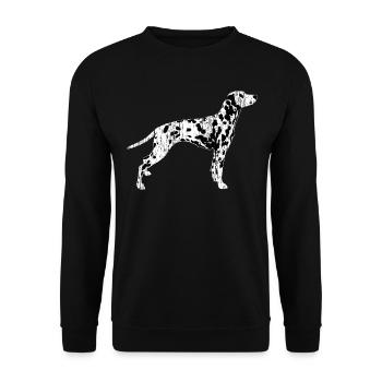 Dalmatiens - Sweat-shirt Unisexe - noir - Devant - Alina (178cm) & Michal (187cm)