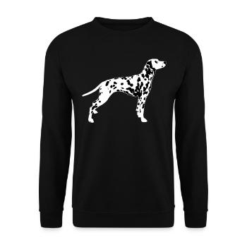 Dalmatiens - Sweat-shirt Unisexe - noir - Devant - Alina (178cm) & Michal (187cm)