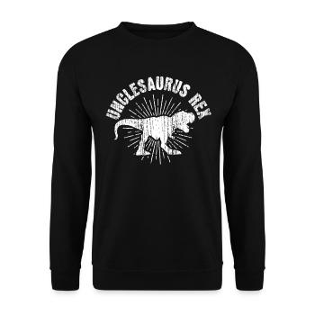 Oncle - Sweat-shirt Unisexe - noir - Devant - Alina (178cm) & Michal (187cm)