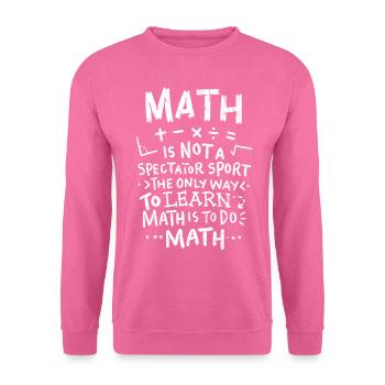 Mathelehrer - Unisex Pullover - Pink - Vorne
