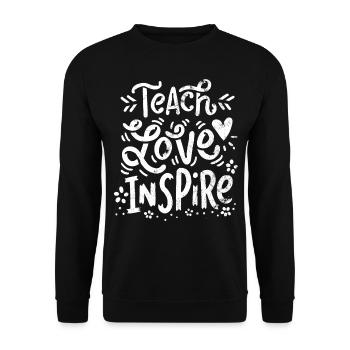 Lehrer - Unisex Pullover - Schwarz - Vorne - Alina (178cm) & Michal (187cm)