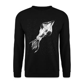 calamar - Sweat-shirt Unisexe - noir - Devant - Alina (178cm) & Michal (187cm)
