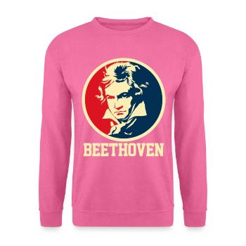 Beethoven - Sweat-shirt Unisexe - rose - Devant