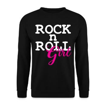 Rock'n'Roll - Sweat-shirt Unisexe - noir - Devant - Alina (178cm) & Michal (187cm)