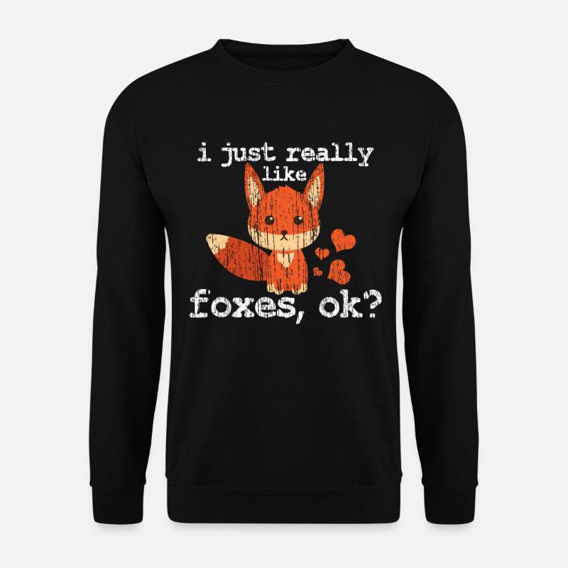 Fuchs - Unisex Pullover - Schwarz