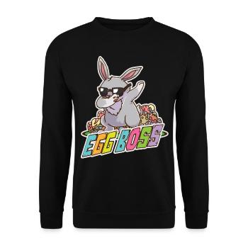 Ostern - Unisex Pullover - Schwarz - Vorne - Alina (178cm) & Michal (187cm)
