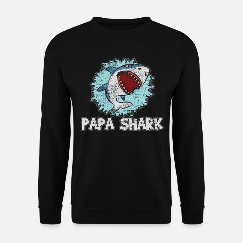 Dad Shark - Unisex Sweatshirt - black