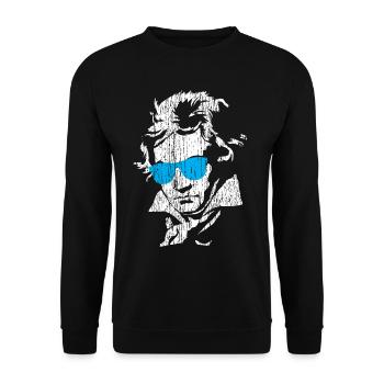 Ludwig van Beethoven - Unisex Pullover - Schwarz - Vorne - Alina (178cm) & Michal (187cm)