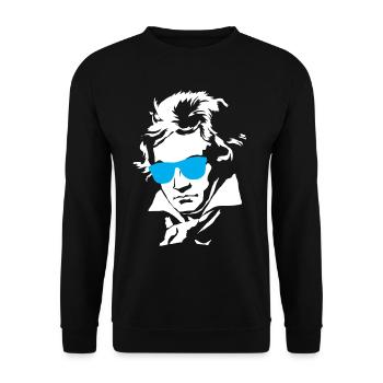 Beethoven - Unisex Sweatshirt - black - Front - Alina (178cm) & Michal (187cm)