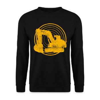 pelleteuse - Sweat-shirt Unisexe - noir - Devant - Alina (178cm) & Michal (187cm)