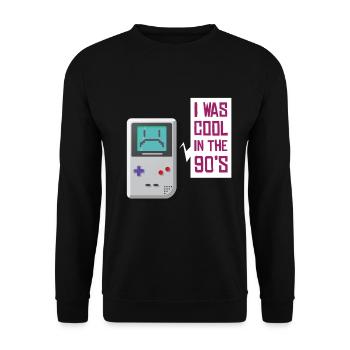 90s party outfit costume clothes clothing - Unisex Sweatshirt - black - Front - Alina (178cm) & Michal (187cm)