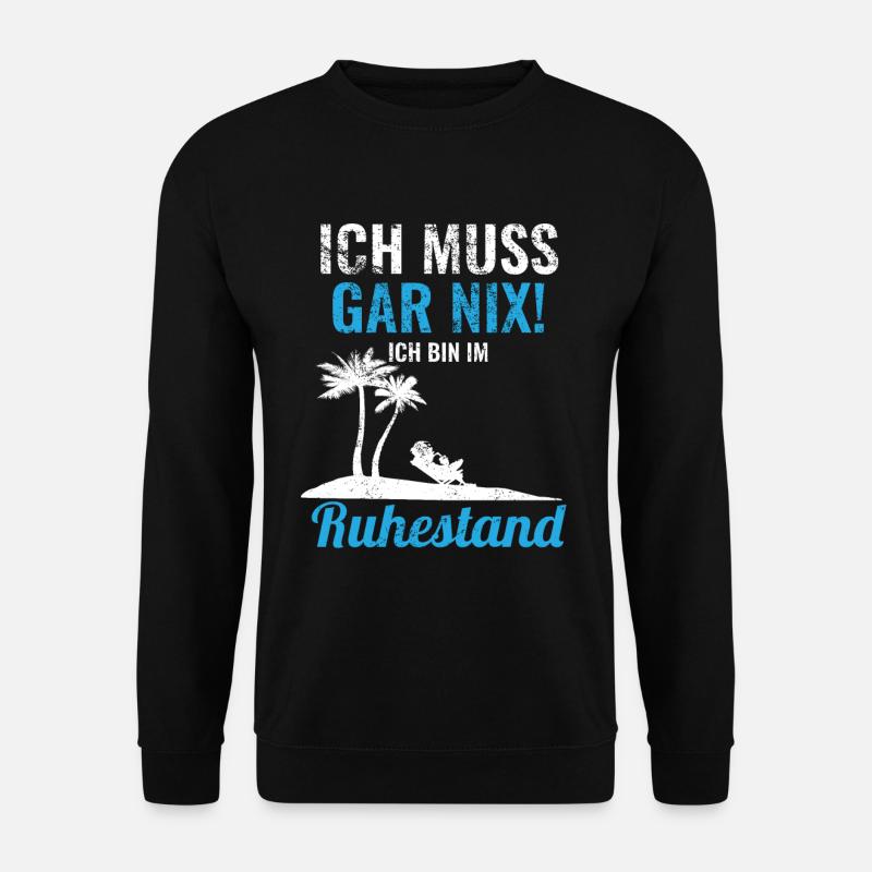 Rente 2019 Ruhestand 63 60 Kollegen Abschied - Unisex Pullover - Schwarz