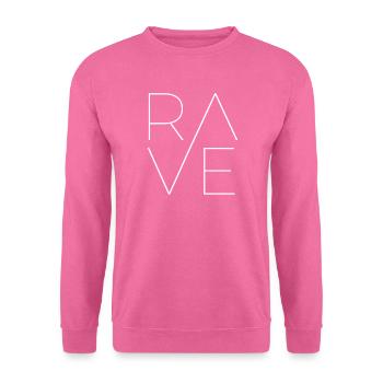 Techno Musik Hard Tekk Rave Party Tanzen DJ Drogen - Unisex Pullover - Pink - Vorne