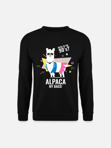 90er Jahre Party Outfit Kostüm Klamotten Kassette - Unisex Pullover - Schwarz
