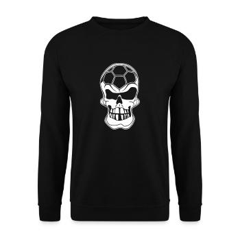 Cadeau d'équipe de la salle de sport crâne - Sweat-shirt Unisexe - noir - Devant - Alina (178cm) & Michal (187cm)